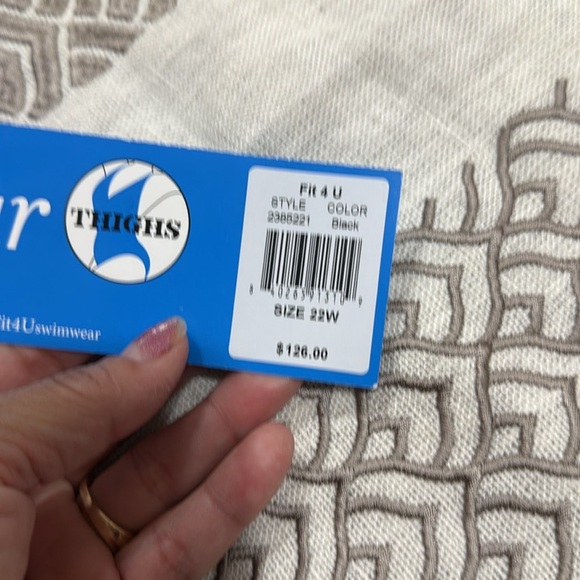 (L1) Fit 4 U Mesh Swimsuit Floral Print Loose Dress Black Jumpsuit, Diff/Sizes - Picture 8 of 11